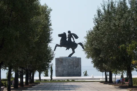 Evangelos Moustakas, Alexander the Great statue, Thessaloniki