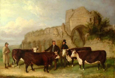 James Pardon, Cattle at Buildwas Abbey, Shropshire
