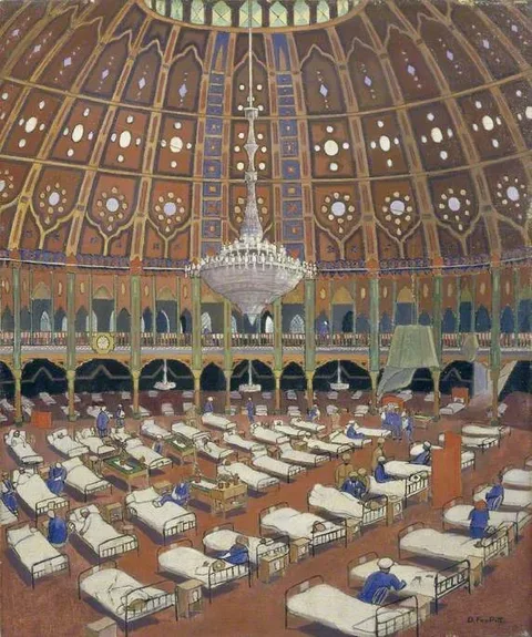 Douglas Fox Pitt, Indian Army Wounded in Hospital in the Dome, Brighton