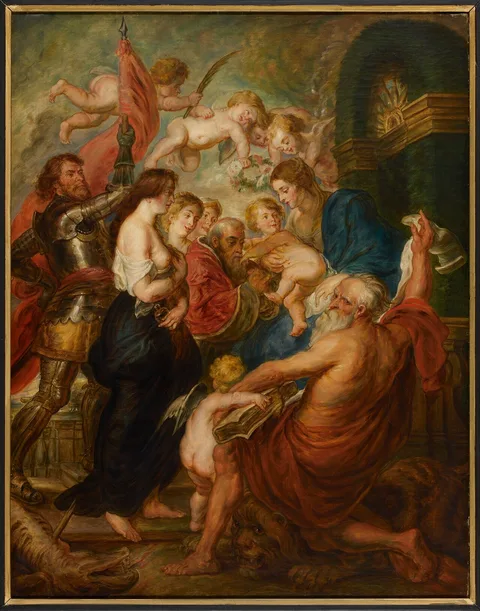 Louis Farasyn, Madonna and Child with Saints