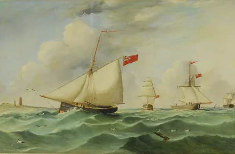 James H. Wheldon, Ships navigating a busy channel