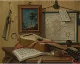 Sebastiano Lazzari, PAIR OF TROMPE L'OEIL STILL LIFES