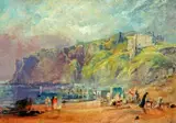 Thomas Miles Richardson II, Tynemouth Castle from Percy Bay