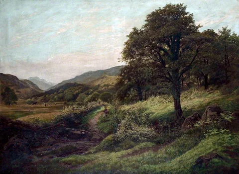 Peter Ghent, A Welsh Landscape (Conway Valley)
