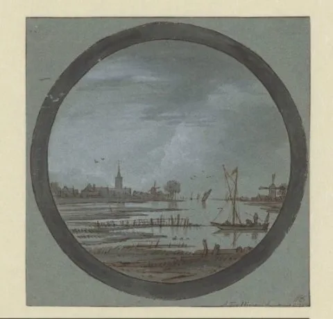 Aernout ter Himpel, Rivier met schepen