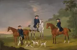 Thomas Stringer, John Corbet, Sir Robert Leighton and John Kynaston with their Horses and Hound