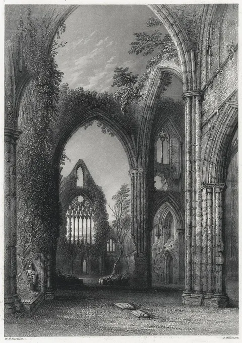 Arthur Willmore, The Western Window, Tintern. Abbey