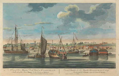 Carington Bowles, A View of His Majesty's Dock Yard at Woolwich
