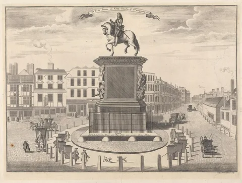 Sutton Nicholls, The Brass Statue of King Charles I at Charing Cross