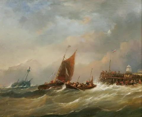 John Joy, Yarmouth Jetty, Norfolk, Boat Returning from Wreck