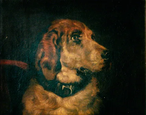 Henry Ladbrooke, Head of a Bloodhound (after Edwin Henry Landseer)
