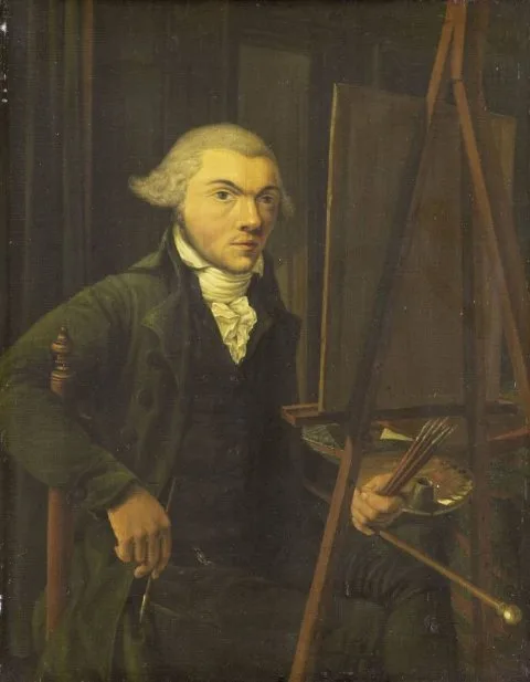 Willem Uppink, Portrait of a Painter, probably Harmanus Uppink