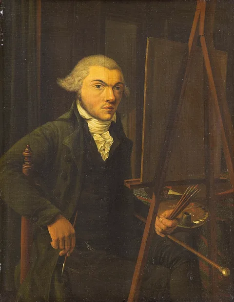 Willem Uppink, Portrait of a Painter, probably Harmanus Uppink