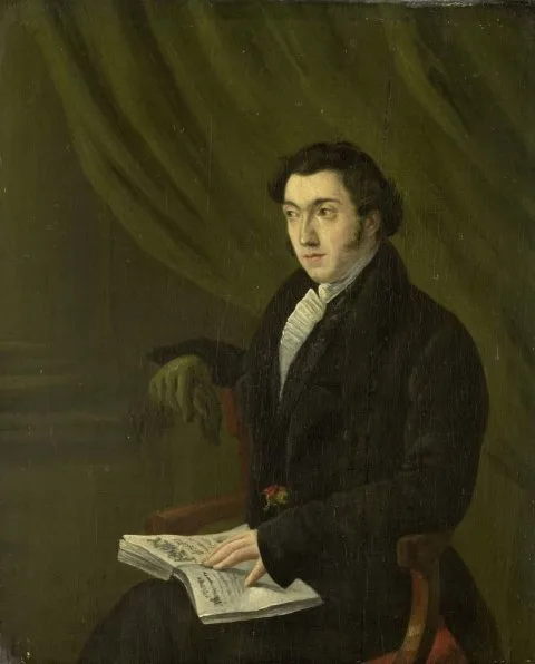 Abraham Hendrik Winter, Portrait of Johannes Petrus Schouberg, Stamp Engraver at the Imperial Mint in Utrecht