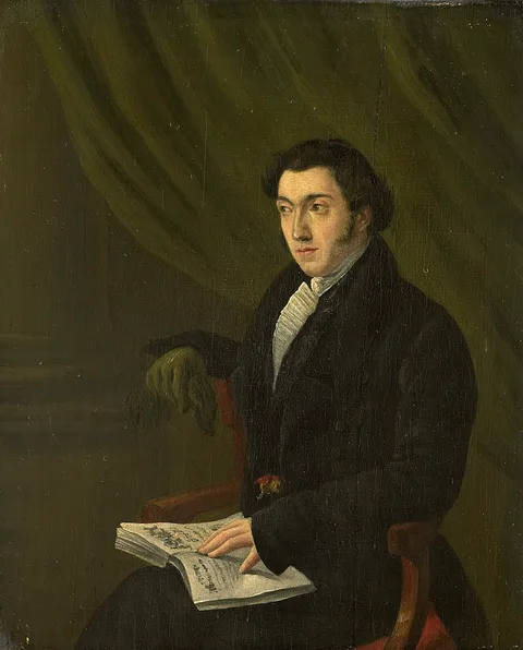 Abraham Hendrik Winter, Portrait of Johannes Petrus Schouberg, Stamp Engraver at the Imperial Mint in Utrecht