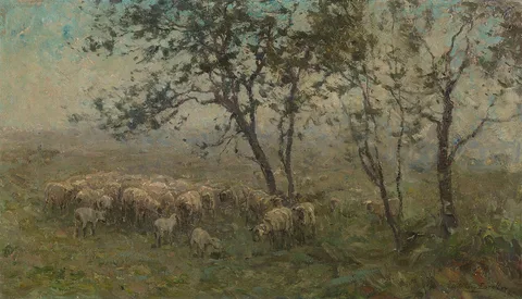 William Charles Estall, A Flock of Sheep
