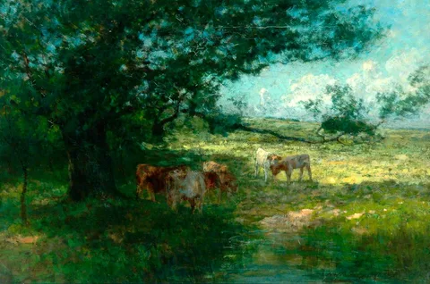 William Charles Estall, In the Meadows, Evening