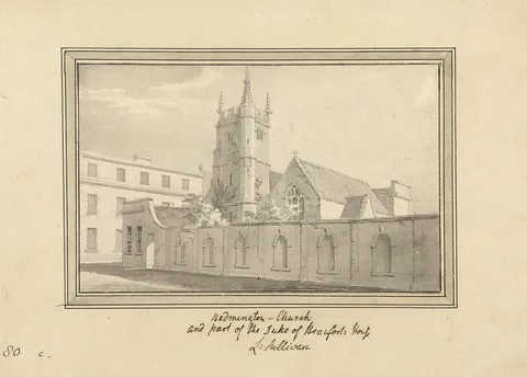 Luke Sullivan, Badminton Church and Part of the Duke of Beaufort's House
