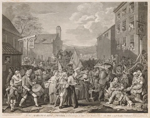 Luke Sullivan, March to Finchley in the Year 1746 (After Hogarth)
