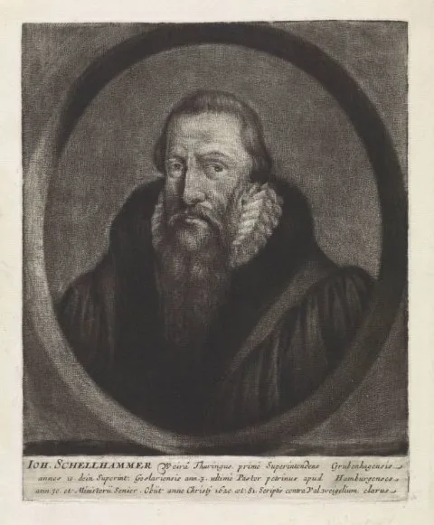 Johann Friedrich Bodecker, Portret van Johannes Schelhammer