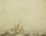 Cornelis Pietersz. de Mooy, Sailing ship in a storm