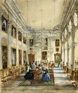 Willibald Richter, White Room in the Wilanów Palace.