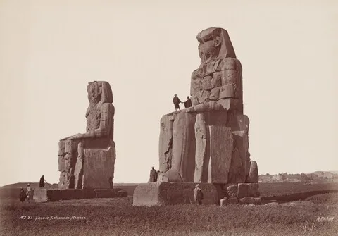Hippolyte Béchard, Thèbes, Colosses de Memnon (Thebes, Colossi of Memnon)
