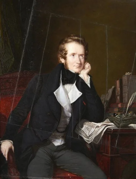 Pierre Daubigny, Portrait of Alfred de Vigny