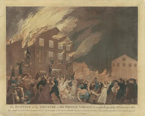 Benjamin Tanner, The Burning of the Theatre in Richmond, Virginia