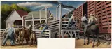 James Baare Turnbull, Loading Cattle (Study for Mural, Jackson, Missouri Post Office)