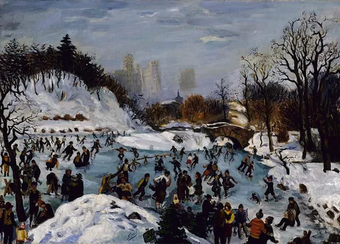 Saul Kovner, Skating in Central Park