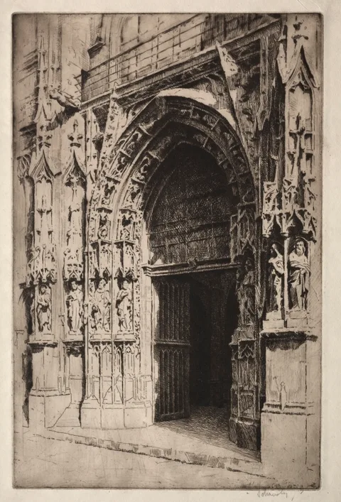 Otto J. Schneider, Portrail Central, Eglise St. Merri, Paris
