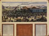 Harry Louis Freund, Arrival of First Train in Herrington--1885 (mural study, Herrington, Kansas Post Office)