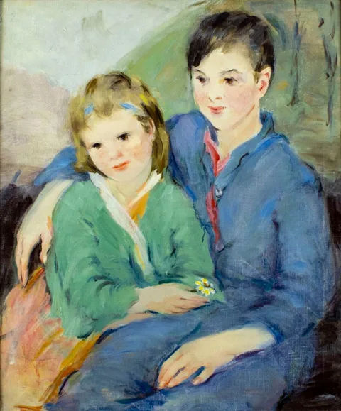 Camelia Whitehurst, Portrait of Brother and Sister