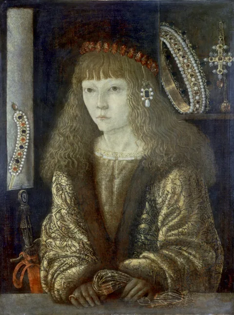 Baldassare Estense, A young János Corvinus in 1486.