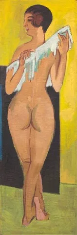 Ernst Kirchner, Nude Figure [reverse]