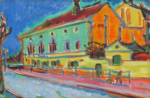 Ernst Kirchner, Dance Hall Bellevue [obverse]