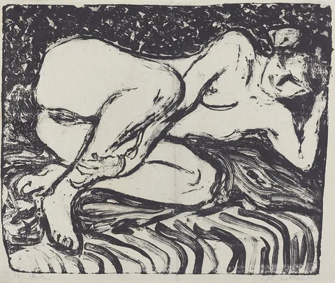 Ernst Kirchner, Reclining Nude