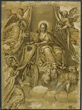 Dit Le Véronèse Paolo Caliari, Virgin Mary Handing Scapular to Saint Simon Stock
