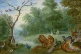 Jan Brueghel le Jeune, Paradise with the Fall of Adam and Eve