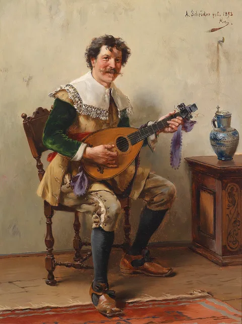 Albert Schröder, The Lute Player