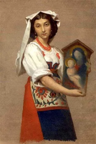 Raymond Balze, A Neapolitan beauty holding an icon