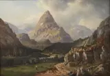 Christian Due, High Mountain. Copied after J.F. Eckersberg