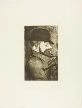 Charles L. Maurin, Portrait of Toulouse-Lautrec, from the first album of L'Estampe originale