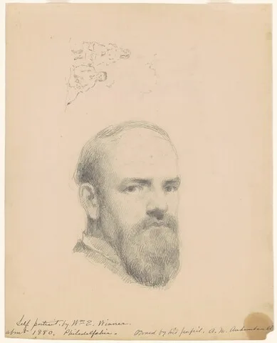 William E. Winner, Self-Portrait [recto]