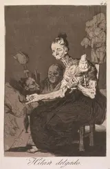 Francisco De Goya Y Lucientes Goya, They Spin Finely, Plate 44