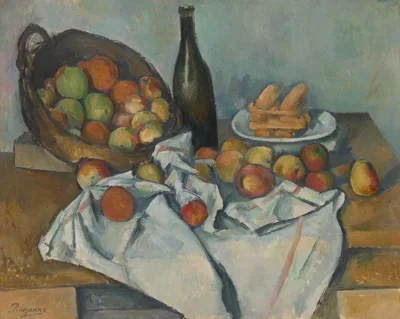 after Paul Cezanne, The Basket of Apples