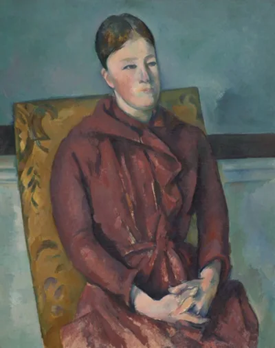 after Paul Cezanne, Madame Cezanne in a Yellow Chair