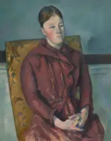 after Paul Cezanne, Madame Cezanne in a Yellow Chair