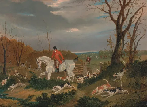 John F. Herring, The Suffolk Hunt: Going to Cover near Herringswell